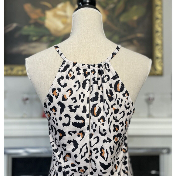 For G and PL Leopard Print Halter Maxi Dress Size Small - Picture 6 of 8